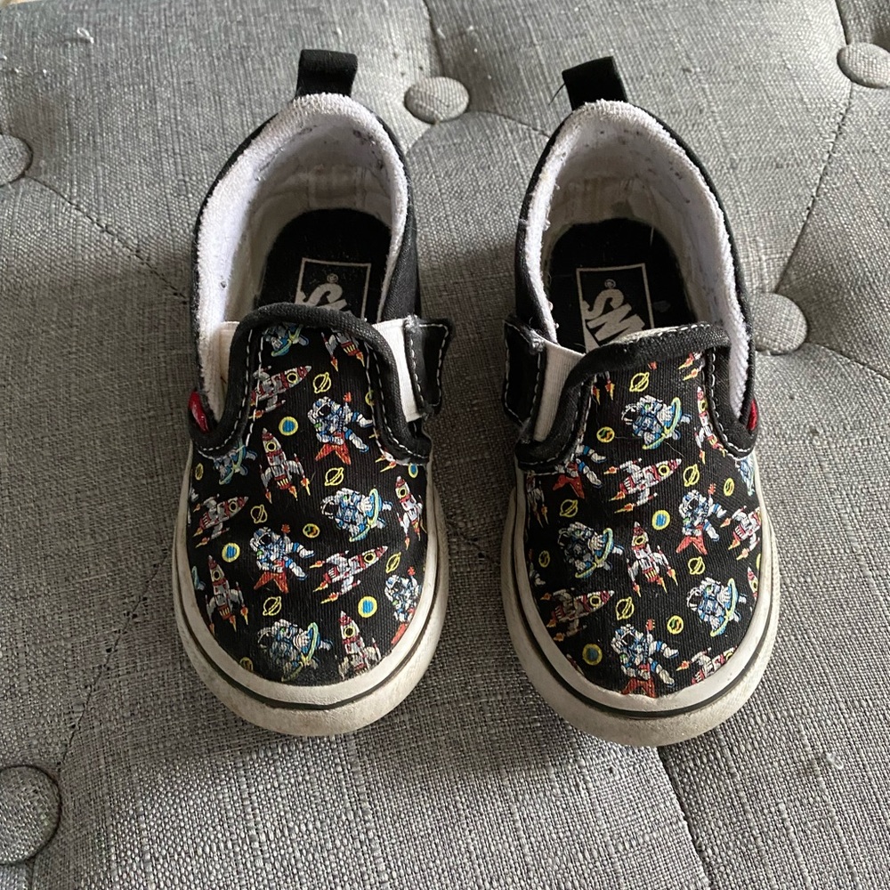 VANS Toddler Space 🚀 Rocketship Slip On Shoes 8